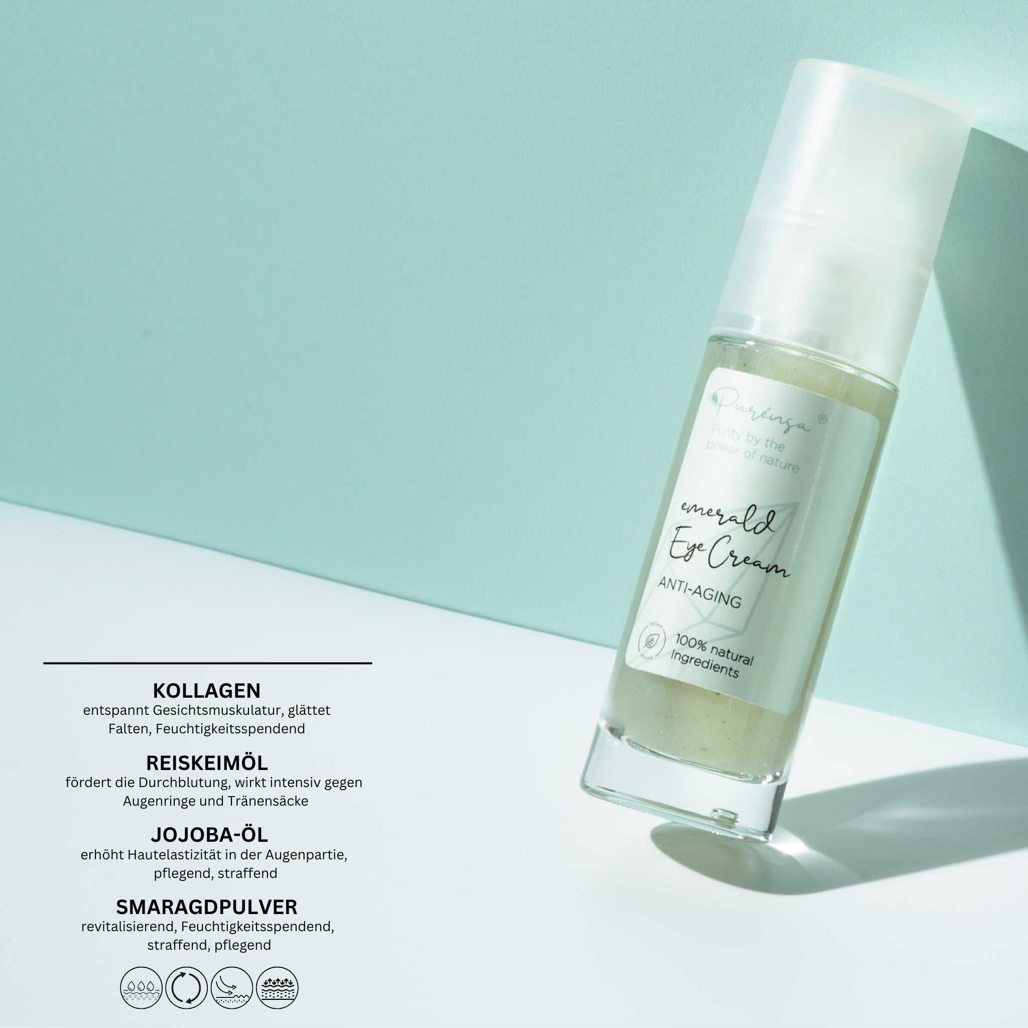 Emerald Eye Cream I with Collagen & Emerald Powder