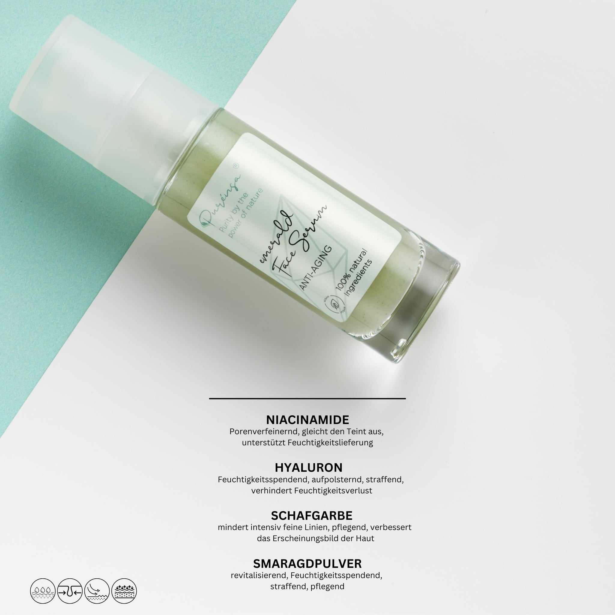 Emerald Face Serum I with Niacinamide & Emerald Powder