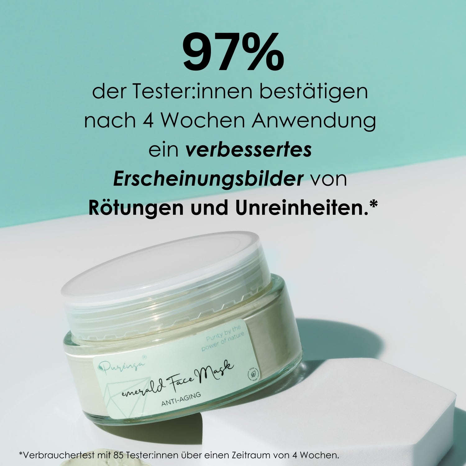 Emerald Face Mask I with Kaolin and Emerald Powder