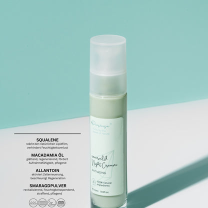 Emerald Night Cream I with Squalane &amp; Emerald Powder